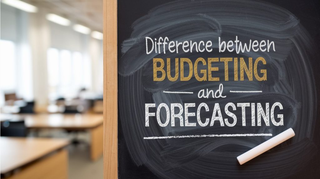 What is the difference between Budgeting and Forecasting?