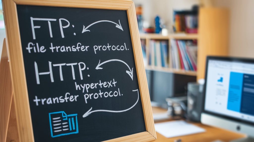 What is the difference between FTP and HTTP?