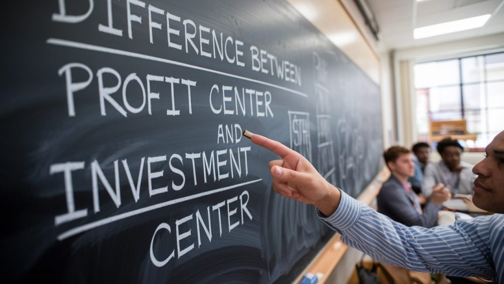 What is the difference between profit center and investment center?